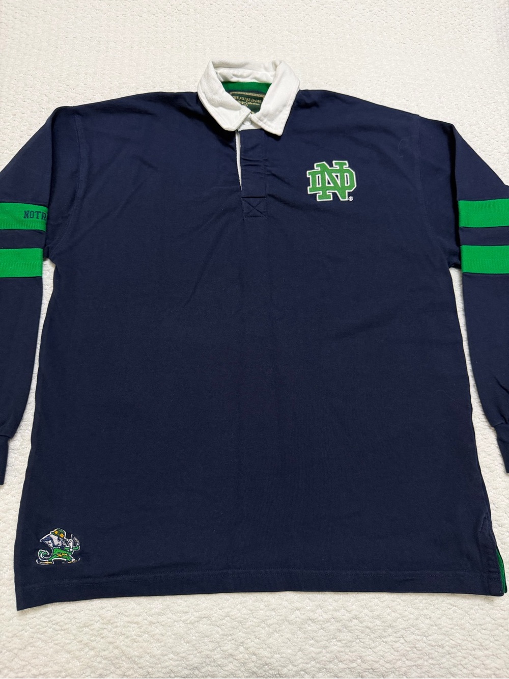 Notre Dame Heritage Collection by Lansdowne Rugby Style Long Sleeve Men’s Size L